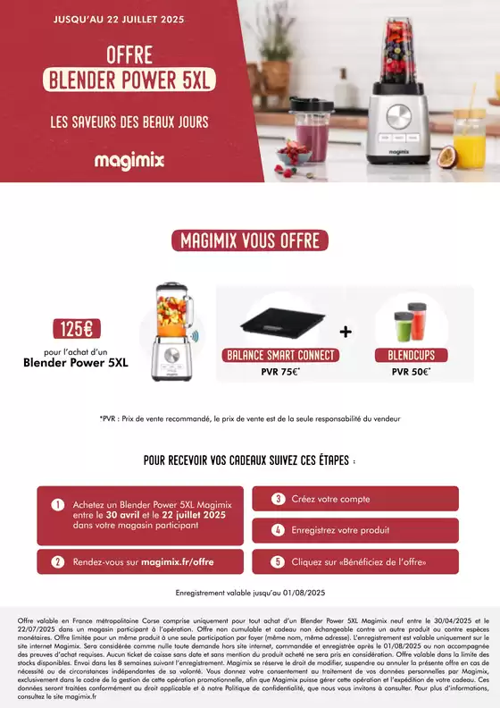 Catalogue Copra à Laroque Des Alberes | MAGIMIX VOUS OFFRE JUSQU'A 125€ DE CADEAUX | 30/04/2025 - 22/07/2025