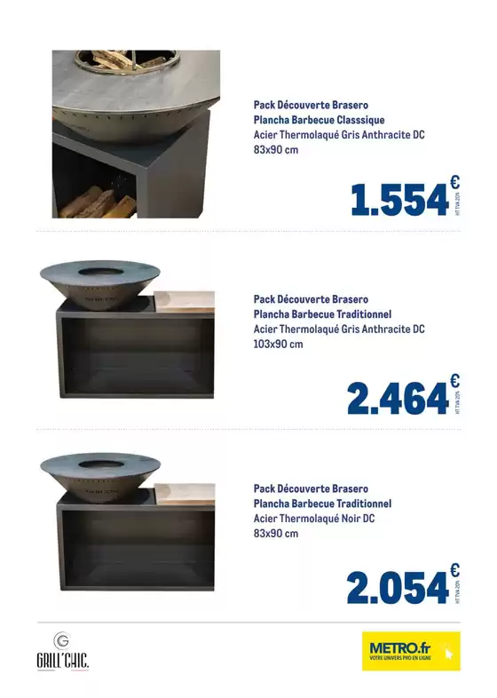 Catalogue Metro à Le Chesnay | Metro Brasero Grill'Chic - Exclusivités Marketplace | 01/05/2025 - 07/05/2025