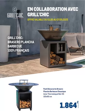 Promos de Supermarchés à La Mothe-Achard | Metro Brasero Grill'Chic - Exclusivités Marketplace sur Metro | 01/05/2025 - 07/05/2025