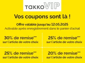 Promos de Mode à Flixecourt | Offre valable jusqu'à 12.05.2025 ! sur Takko | 02/05/2025 - 12/05/2025