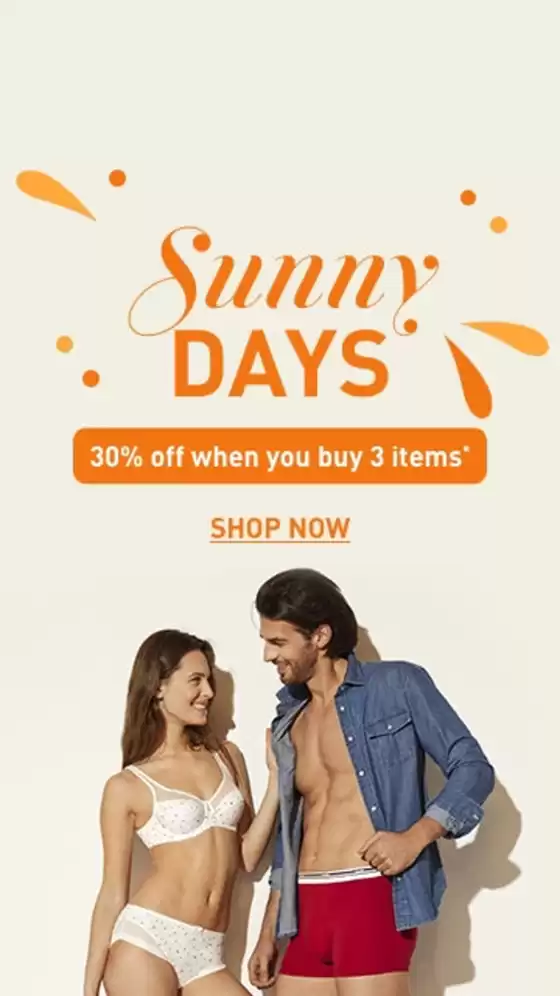 Catalogue Dim à Villeurbanne | Sunny Days 30% off when you buy 3 items | 02/05/2025 - 18/05/2025