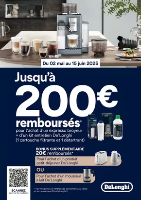 Catalogue Copra à Yssingeaux | DELONGHI VOUS REMBOURSE JUSQU'A 200€ | 02/05/2025 - 15/06/2025
