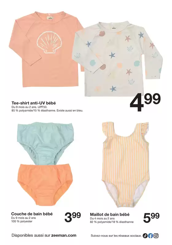Catalogue Zeeman à Clermont-Ferrand | Cette semaine : soleil, sable, mer et coquillages | 02/05/2025 - 09/05/2025