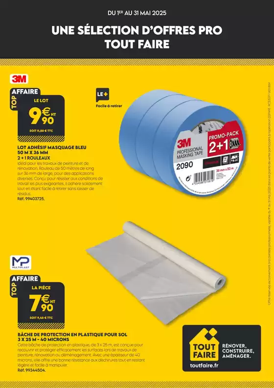 Catalogue Tout faire matériaux à Neuilly-sur-Seine | Actupro | 02/05/2025 - 31/05/2025