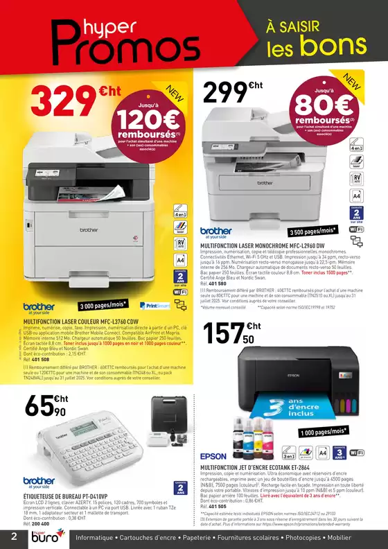 Catalogue Hyperburo à Vélizy-Villacoublay | Nos Promotions | 14/04/2025 - 15/06/2025