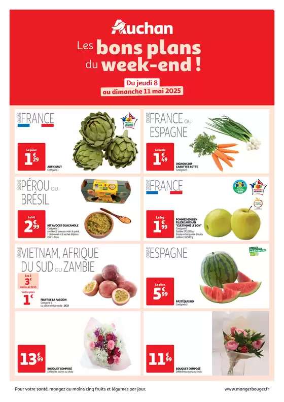 Catalogue Auchan Hypermarché | Les bons plans du week-end dans votre hyper ! | 08/05/2025 - 11/05/2025