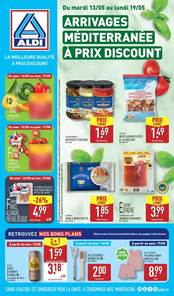 Catalogue Aldi à Trans-en-Provence | ARRIVAGES MÉDITERRANÉE À PRIX DISCOUNT | 13/05/2025 - 19/05/2025