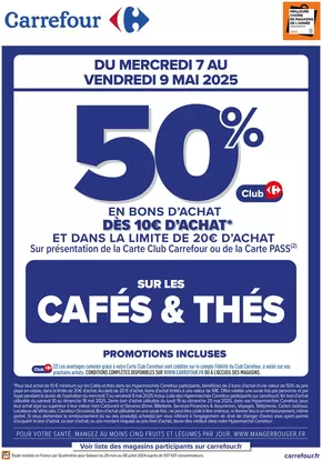 Promos de Supermarchés à Breteuil | OPERATION BONS D’ACHAT CAFÉS ET THÉS sur Carrefour Drive | 07/05/2025 - 09/05/2025