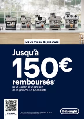 Catalogue Connexion à Brives-Charensac | Jusqu'à 150€ remboursés pourl'achat d'une cafetière DELONGHI La Specialista | 06/05/2025 - 15/06/2025