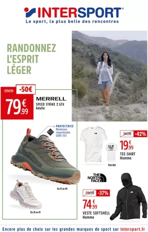 Promos de Sport à Chaponost | RANDONNEZ L'ESPRIT LÉGER sur Intersport | 12/05/2025 - 01/06/2025