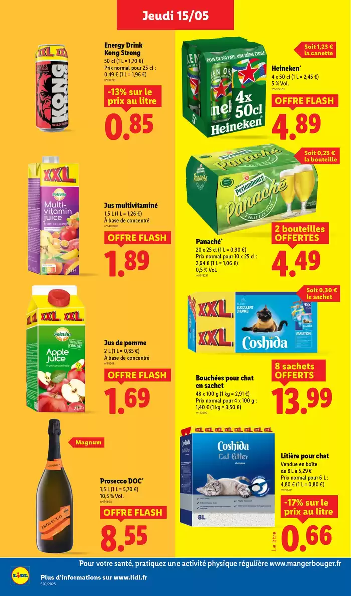 Catalogue Lidl | Profitez d'une large sélection de produits à prix réduits chez Lidl ! | 15/05/2025 - 21/05/2025