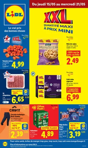 Catalogue Lidl à Malauzat | Profitez d'une large sélection de produits à prix réduits chez Lidl ! | 15/05/2025 - 21/05/2025