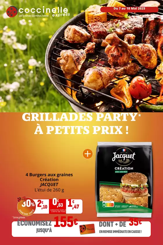 Catalogue Coccinelle Express | GRILLADES PARTY À PETITS PRIX ! | 07/05/2025 - 18/05/2025