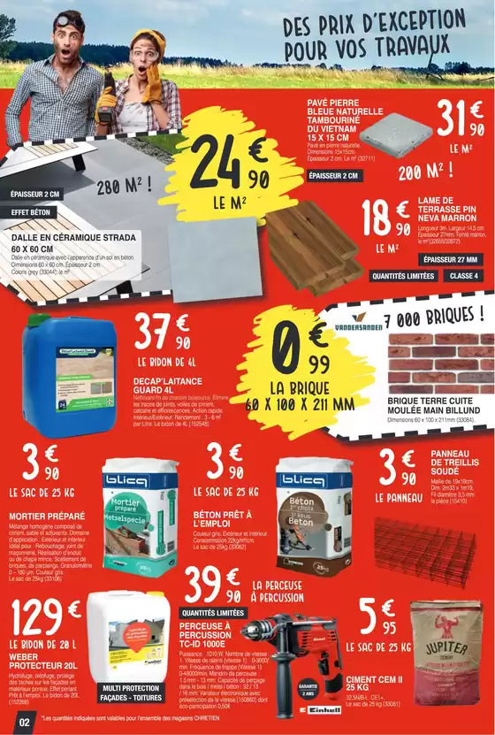 Catalogue Chretien Matériaux à Arras | 15 JOURS DE PRIX D'EXCEPTION POUR VOS TRAVAUX ! | 07/05/2025 - 24/05/2025