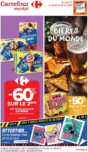 Promos de Supermarchés à Miserey-Salines | BIÈRES DU MONDE sur Carrefour Drive | 13/05/2025 - 25/05/2025