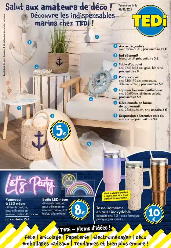 Catalogue TEDi à Argenteuil | Salut aux amateurs de déco! | 09/05/2025 - 17/05/2025