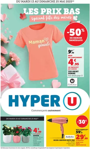 Catalogue Hyper U à Ruaudin | Catalogue Hyper U | 13/05/2025 - 25/05/2025