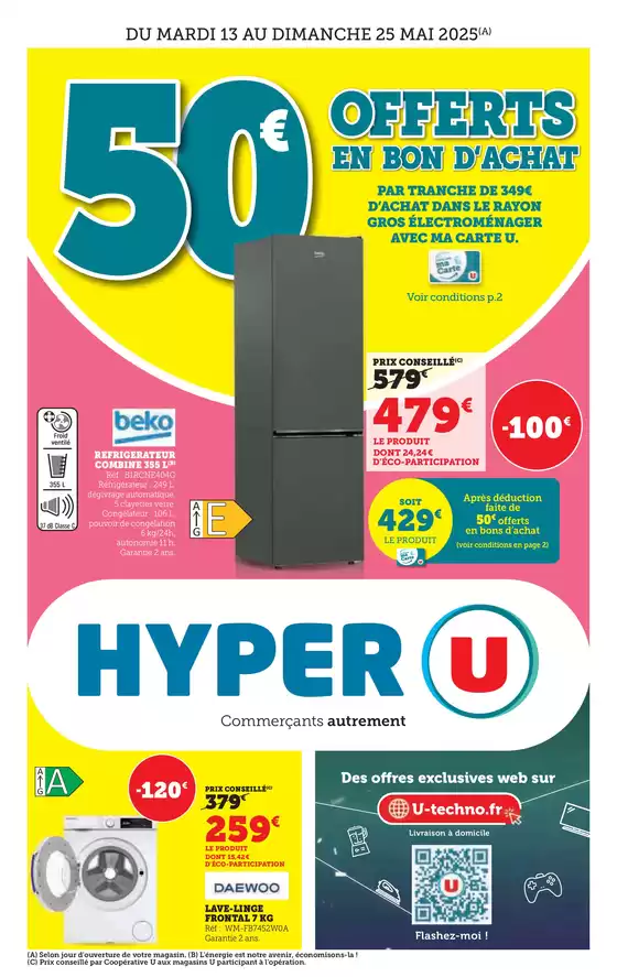 Catalogue Hyper U Ă Combourg | Catalogue Hyper U | 13/05/2025 - 25/05/2025