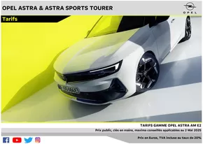 Promos de Auto et Moto à Bazas | Opel Astra et Astra Sports Tourer sur Opel | 12/05/2025 - 12/05/2026