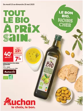 Catalogue Auchan Hypermarché à Aubière | Tout le bio à prix sain  | 13/05/2025 - 25/05/2025