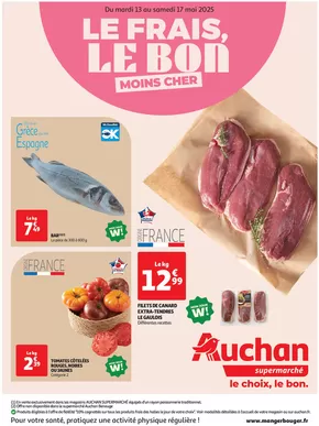 Promos de Supermarchés à Viuz-en-Sallaz | Le frais, le bon moins cher sur Auchan Supermarché | 13/05/2025 - 17/05/2025