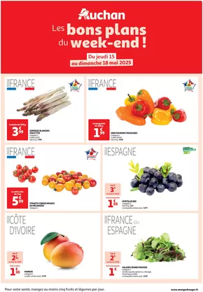 Catalogue Auchan Hypermarché | Les bon plans du week-end dans votre hyper ! | 15/05/2025 - 18/05/2025