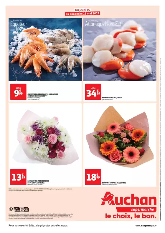 Catalogue Auchan Supermarché à Bordeaux | Les bons plans du week-end dans votre super ! | 15/05/2025 - 18/05/2025