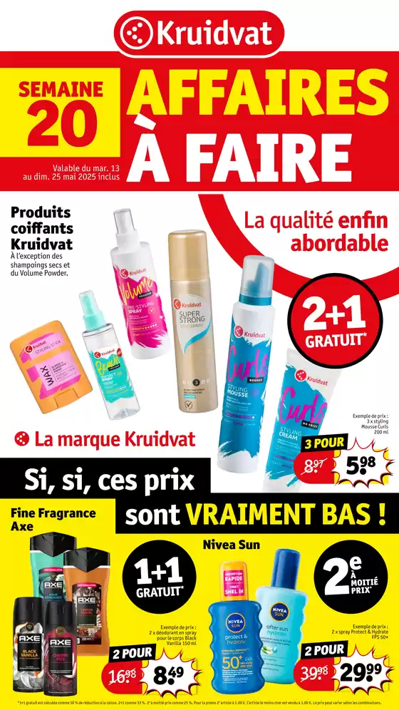 Catalogue Kruidvat à Cambrai | AFFAIRES À FAIRE | 12/05/2025 - 25/05/2025