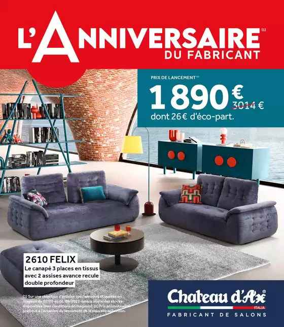 Catalogue Chateau d'Ax à Puteaux | L'ANNIVERSAIRE DU FABRICANT | 12/05/2025 - 02/06/2025