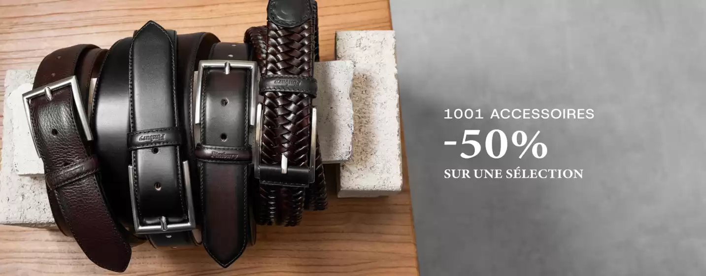 Catalogue Finsbury à Antibes | Profitez d'une promotion exceptionnelle de -50% sur notre sélection de ceintures et chaussettes ! | 12/05/2025 - 31/05/2025