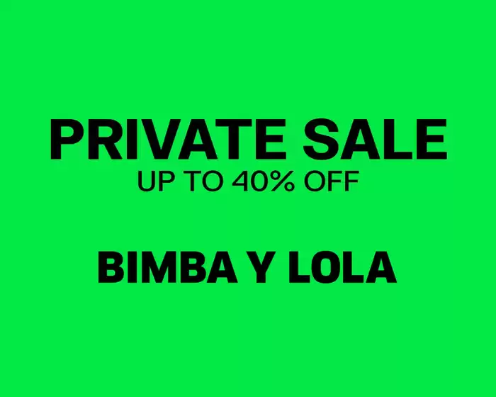 Catalogue Bimba y Lola | Private Sale up to 60% off | 12/05/2025 - 31/05/2025