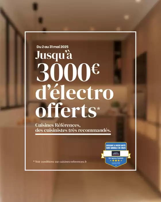 Catalogue Cuisines Références à Lisieux | Jusqu’à 3 000€ d’électro offerts pour donner vie à votre projet sur-mesure ! | 12/05/2025 - 31/05/2025