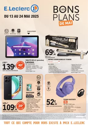 Promos de Supermarchés à Chalindrey | BONS PLANS MAI- Fête des Mères sur E.Leclerc | 13/05/2025 - 24/05/2025