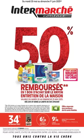 Promos de Supermarchés à Lançon-Provence | GEN MAI 4 Contact sur Intermarché Contact | 20/05/2025 - 01/06/2025