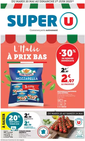 Catalogue Super U à Colmar | Spécial Italie | 20/05/2025 - 01/06/2025
