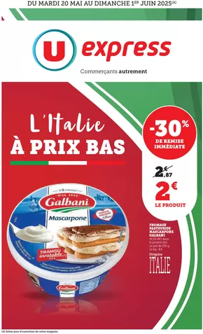 Catalogue U Express à Levier | Spécial Italie | 20/05/2025 - 01/06/2025