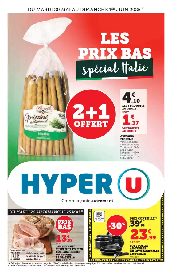 Catalogue Hyper U à Rosny-sous-Bois | Spécial Italie | 20/05/2025 - 01/06/2025