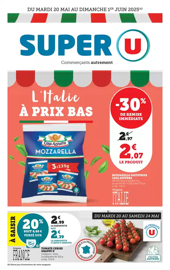 Catalogue Super U à Garches | Spécial Italie | 20/05/2025 - 01/06/2025