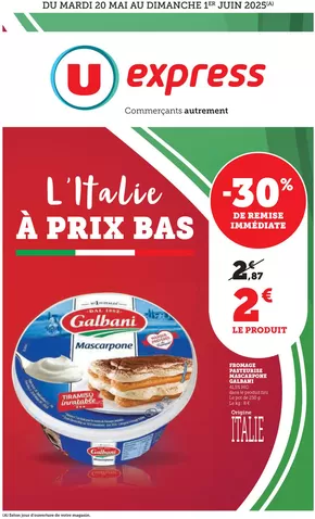 Catalogue U Express à Héric | Spécial Italie | 20/05/2025 - 01/06/2025