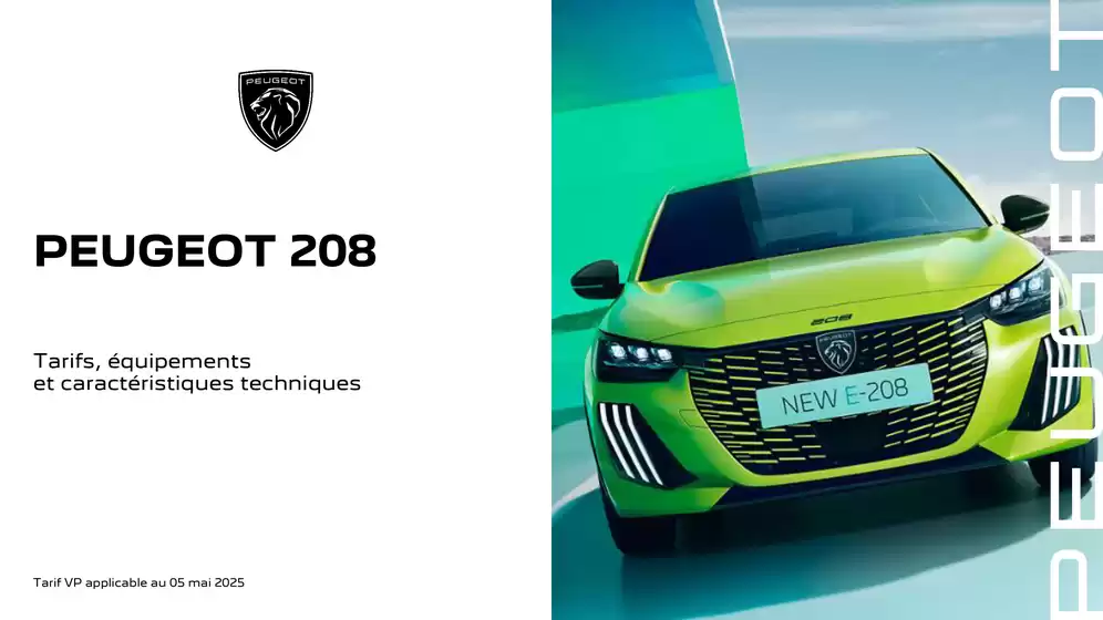 Catalogue Peugeot Ă Feurs | Peugeot 208 | 14/05/2025 - 14/05/2026