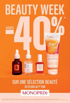 Promos de Supermarchés à Saint-Cyr-l'École | Beauty Week sur Monoprix | 17/05/2025 - 01/06/2025