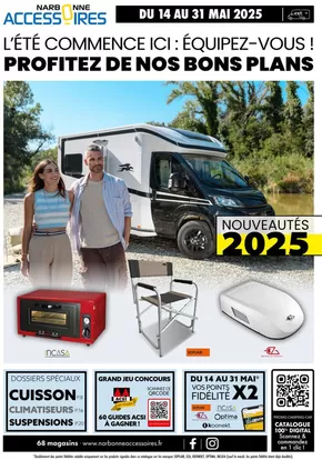 Catalogue Narbonne accessoires à Vincennes | Catalogue promotionnel camping-car | 14/05/2025 - 31/05/2025