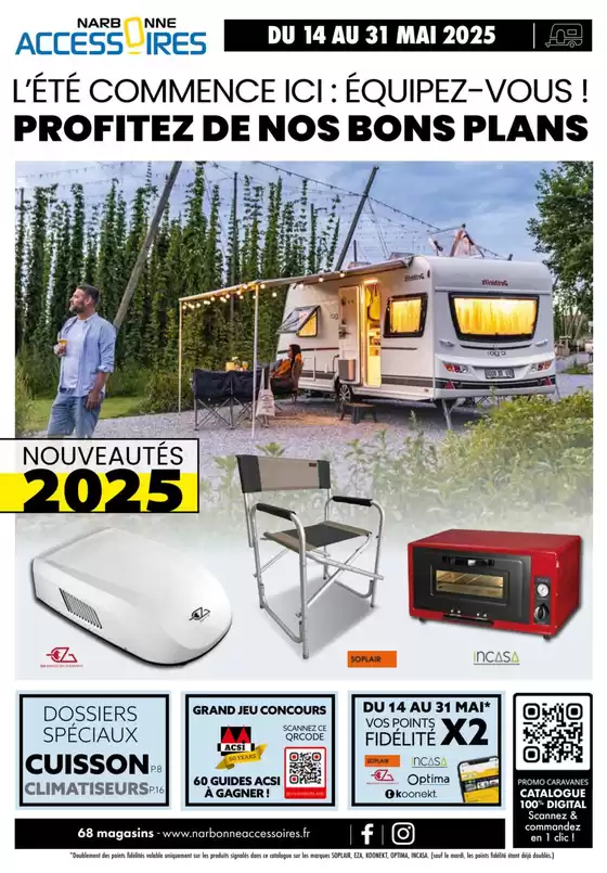 Catalogue Narbonne accessoires à Vincennes | Catalogue promotionnel caravane | 14/05/2025 - 31/05/2025