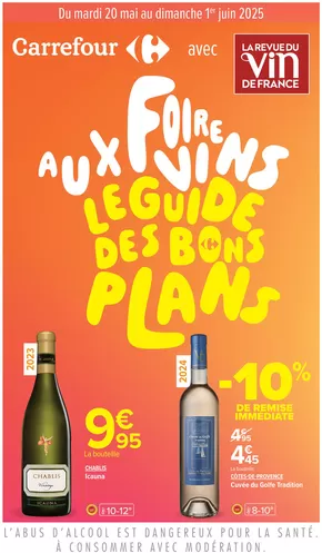 Promos de Supermarchés à Pourrières | FOIRE AUX VINS D'ÉTÉ sur Carrefour Drive | 20/05/2025 - 01/06/2025