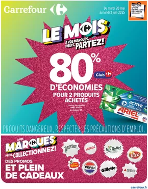 Promos de Supermarchés à Pourrières | #LE MOIS À VOS MARQUES, PRÊTS, PARTEZ ! sur Carrefour Drive | 20/05/2025 - 02/06/2025
