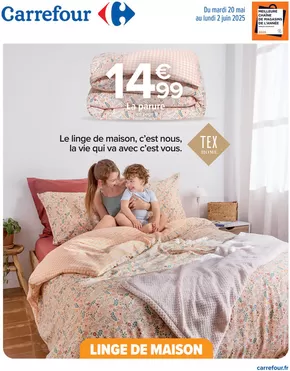 Promos de Supermarchés à Saint-Gervais-les-Bains | LINGE DE MAISON sur Carrefour Express | 20/05/2025 - 02/06/2025