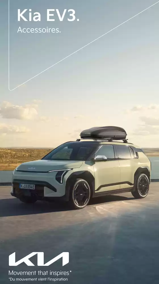 Catalogue KIA à Bordeaux | KIA Nouveau EV3 100% électrique - Accessoires | 15/05/2025 - 06/05/2026
