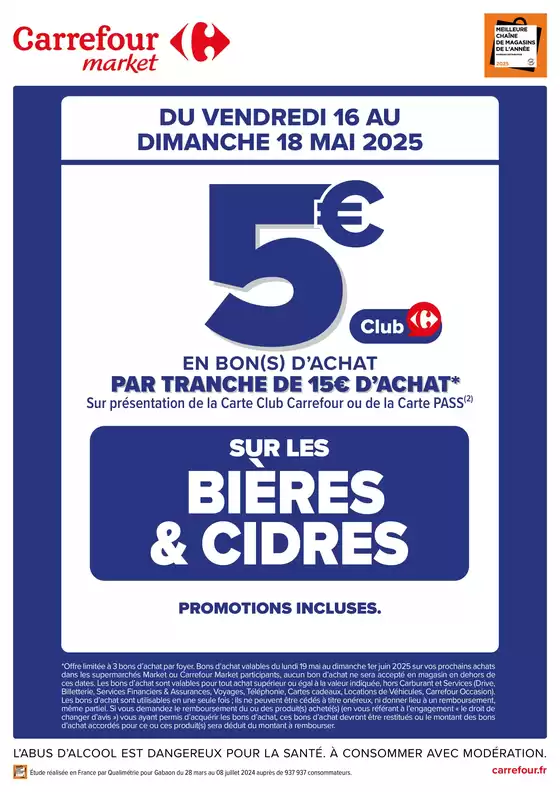 Catalogue Carrefour Express à Arras | CE WEEK-END, OP BON D’ACHAT SUR LES BIERES ET CIDRES | 16/05/2025 - 18/05/2025