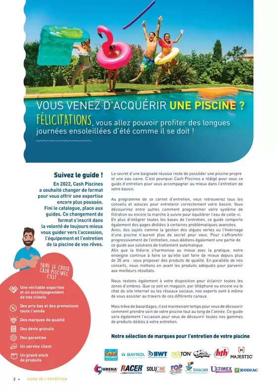 Catalogue Cash Piscines à Marseille | LE GUIDE DE L’ENTRETIEN | 16/05/2025 - 31/10/2025