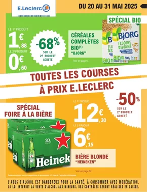 Promos de Supermarchés à Bellerive-sur-Allier | DEPENSER MOINS 9 - MIXTE sur E.Leclerc | 20/05/2025 - 31/05/2025